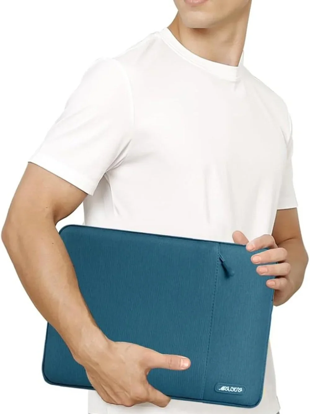 Mosiso Laptop Sleve with Front Pocket, Deep Teal, 13-13.3 inch